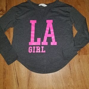 Long sleeve  crop tee + track jacket girls